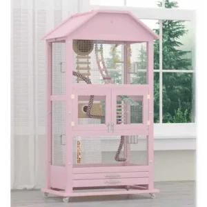 앵무새 하우스 중형조 특대형 조류 급여기 배변판