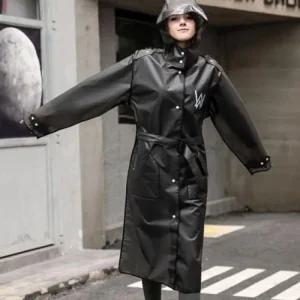 [아우트]FREE SIZE 럭셔리블랙 EVA 원피스우의 4계절