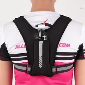 휴대폰 카드 열쇠 소지품 보관 망사 빛반사 야광 헬스 조끼 프론트 찍찍이 오픈클로징 가능