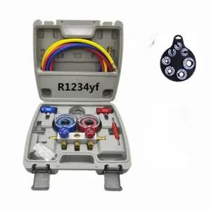 자동차 에어컨 불소 밸브 도구 키트 압력 충전 차량