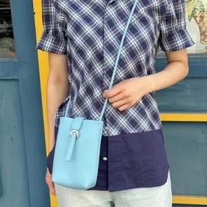 큐티 베이직 미니 크로스백 귀여운 나만의 패션 코디 가벼운 핸드폰 립스틱 카드 수납 가방