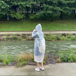 [아우트]EVA 여성우의 여성 비옷 화이트