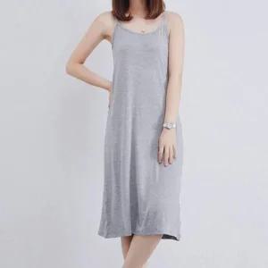 [아우트]레이어드 끈나시 원피스 어개끈 롱티