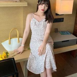 [아우트]끈나시 예쁜 원피스 하객룩 여름옷