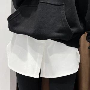 [아우트]레깅스 커버 레이어드티셔츠 스커트