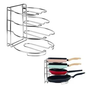 고품질 스텐 프리미엄 후라이팬 정리대 후라이팬정리함 뚜껑거치대 (WE4B2B4)