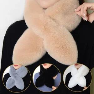 심플 퍼머플러 여성용 쁘띠 털목도리 겨울코디 스카프