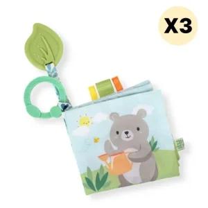 스엔코샵 부스럭나뭇잎고리 북 헝겊책 영유아3p