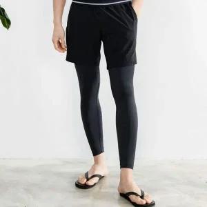 스타킹 레깅스 남자 반바지 5부 물놀이 헬스 일체형