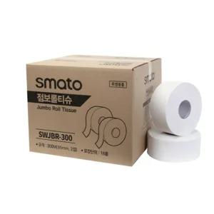 국산 티슈 95mmx300m 2겹 16롤 1box 화장 지 업소용 실 학교 병원