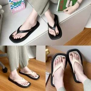 인기상품 플립플랍 베이직 투톤스퀘어쪼리 쪼리 슬리퍼 올데이 [WFJ9A5E_251031]