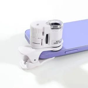 60배율 집게형 LED 스마트폰 현미경관찰 현미경