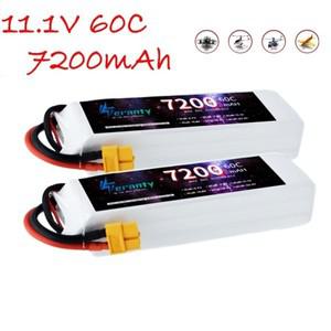 TERANTY 7200mAh 11.1V 60C 리포 배터리 RC 자동차 헬리콥터 쿼드콥터 FPV 레이싱 드론용 3S 충전식 최대 8