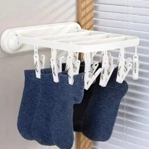 다기능 접이식 빨래집게 속옷 양말 무타공 17개집게_23503151