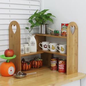 웰빙 대나무원목 정리선반/ 앵글 4단 수납선반/ 미니 화분받침대/ 주방정리