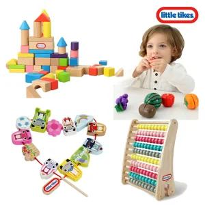 믿고 사는 명품 브랜드! 리틀타익스 원목 완구 / 원목 블럭 주방 자르기 수셈판 끈꿰기 외