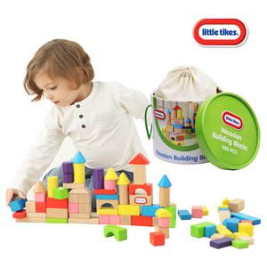 [리틀타익스] 우든빌딩블럭100pcs /원목블록
