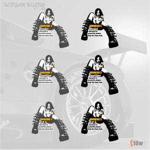 주유구 19X 3 스티커/자동차초보운전/안전운전/오토바이데칼/반사소재/휘발유/무연/경