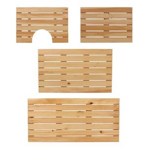 레드파인 원목 화장실발판 나무 현관 욕실발판 발매트