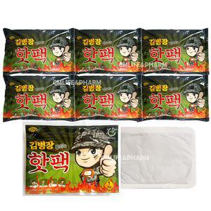 김병장 붙이는 핫팩 60매 (10매입 x 6개) /다봉산업 하루온팩 접착식 부착식