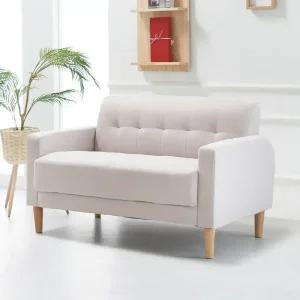 에보니아 루비 2인용 쇼파 패브릭 인조가죽 / 2인 소파