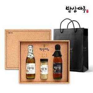 [밥상마루] 참기름+들기름+참깨 선물세트 (+기프트쇼핑백증정)