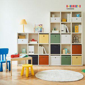 [한샘] 샘 폴리 수납바스켓 (대) 뚜껑포함 수납박스 / 샘책장 호환