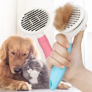 강아지 고양이 애견 브러쉬 원터치 털브러쉬 죽은털관리