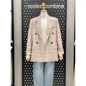 [코데즈컴바인](신세계 사우스시티) 체크 더블 기본 자켓 (CHA-JK505W2)