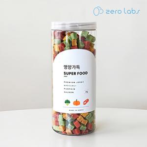 제로랩스 영양가득져키1kg 브로콜리 단호박 연어