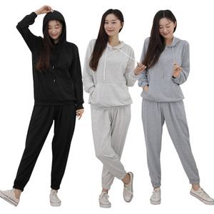 무지 후드 상하세트 여성 밴딩 학생 트레이닝복 후드 운동복 데일리 츄리닝 조거팬츠 간절기