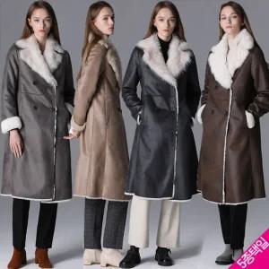 르오트 프레스티지 리얼토스카나퍼 풀스킨 FAUX 무스탕코트