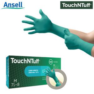 Ansell touchNtuff 니트릴장갑 92-605 (내화학/30cm 일회용 100매) 작업장갑 화학 과학실 실험실