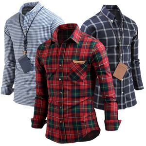 그남자의 스타일멘토 체크셔츠/남방 헨리넥 데님 남성