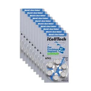 아이셀텍 인공와우 675CI (60EA) 코클리어 메델 칸소 보청기 배터리 밧데리 건전지 약 
