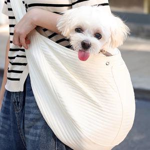 카시안 크로스 강아지 슬링백 CN 애견 반려동물 고양이 크로스백 이동가방 캐리어 포대기