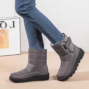 [하프클럽/아나이스]안감털 벨크로 패딩부츠 4cm_F469