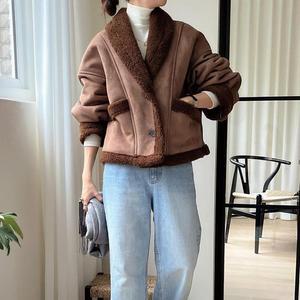 여자 시어링 무스탕 세무 겨울연말 자켓