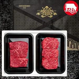 갤러리아 [하누와우]명품 횡성한우 1++등급 정육 선물세트600g(1++국/불3)