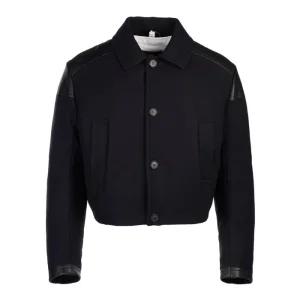 [라벨루쏘]  남성 크롭 울 블렌드 패딩 자켓 SGC425 10KW F0008