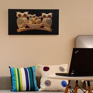 [RGL8608T]데일리데코 복 부르는 부엉이 인테리어 액자