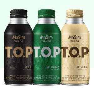 TOP 티오피 380ml x 24캔/블랙 스위트아메리카노 라떼 택 1