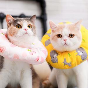 도그웨그 고양이 방수 넥카라 강아지 천 애견 넥쿠션 깔대기