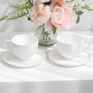 [대구백화점] [한국도자기]본차이나 화이트 커피잔 2인세트 (데시나)