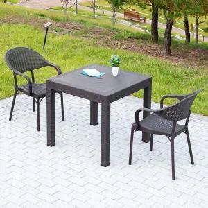 모니카 800 사각 버디 2인 야외 테이블 세트