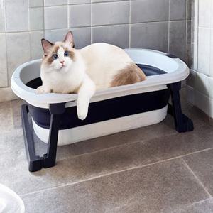 토토리빙 대형 욕조 폴딩 접이식 목욕통 강아지 애견 이동식 반려견 고양이 소형견 애완 미니