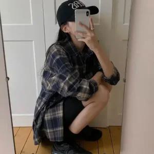 [코코블랑] 어스 체크 루즈 셔츠