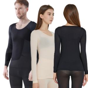 여자 초경량 얇은 발열 엄마 할머니 망사 내의 내복 히트텍 세트