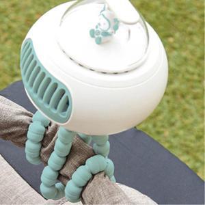 유모차 날개없는 선풍기 아기전용 문어발 외출용 탁상용 유아용 테이블