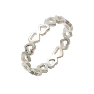 [라울스톤] 925 SILVER 여자 패션 레이어드 심플 하트 데일리 우정 마디 은 반지